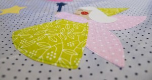 Detalle de la Bruja de la colcha de Cenicienta